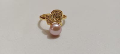 Pearl Adjustable Finger Ring