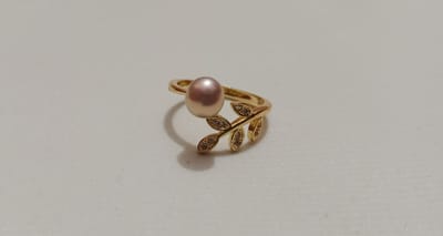 Pear Adjustable Finger Ring