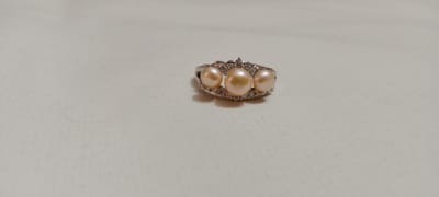 Pearl Adjustable Finger Ring