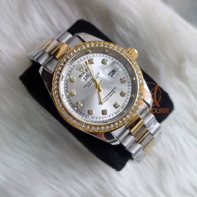 Rolex Day Date || Dual Tone || Stone White || AA+ Grade