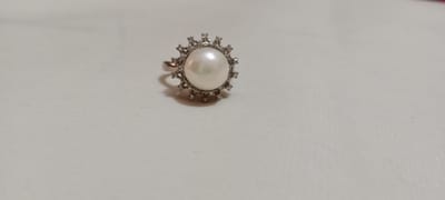 Pearl Adjustable Finger Ring