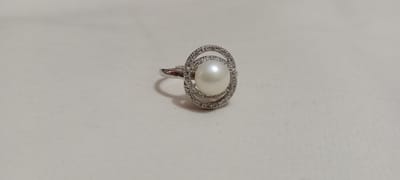 Pearl Adjustable Finger Ring