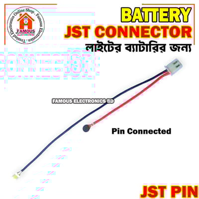 1PCS-Mini Micro JST 2.0 PH 2Pin Nickel Connector Plug with 2P Wires Cables