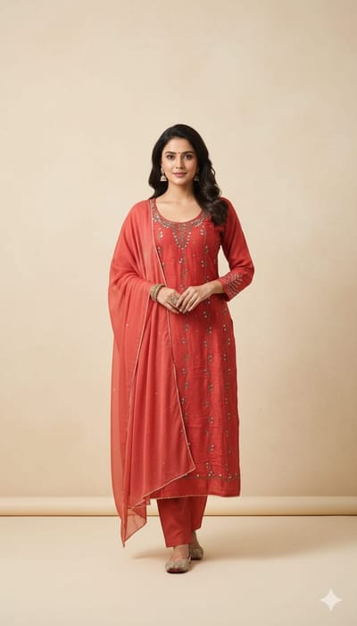 কারচুপি থ্রি পিস - Image 2