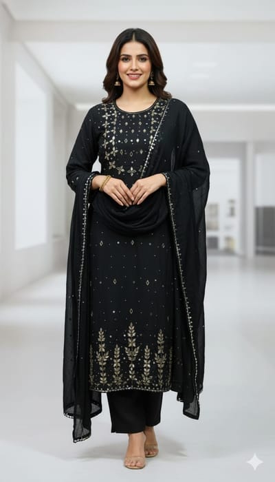 কারচুপি থ্রি পিস - Image 3