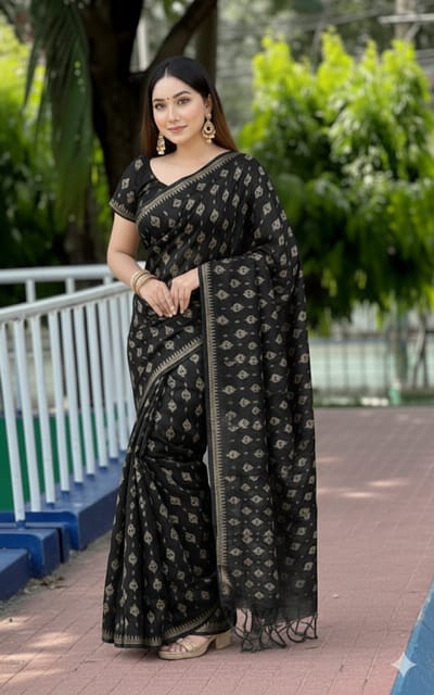 আড়ং কটন সুতি শাড়ি - Image 7