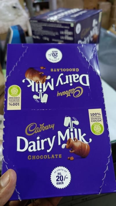 Indian Cadbury Dairy Milk Chocolate 20rs 40 pcs - Image 2