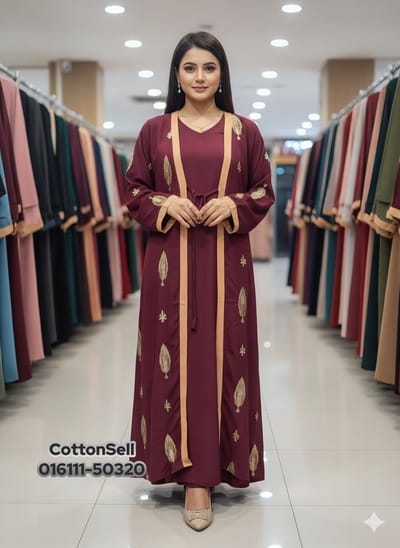 সম্পূর্ণ ফুল এমব্রয়ডারি কাজের ডিজাইন