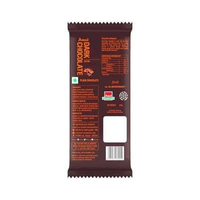 Amul Dark Chocolate Bar – 40g 20 Pcs 1 Box - Image 3