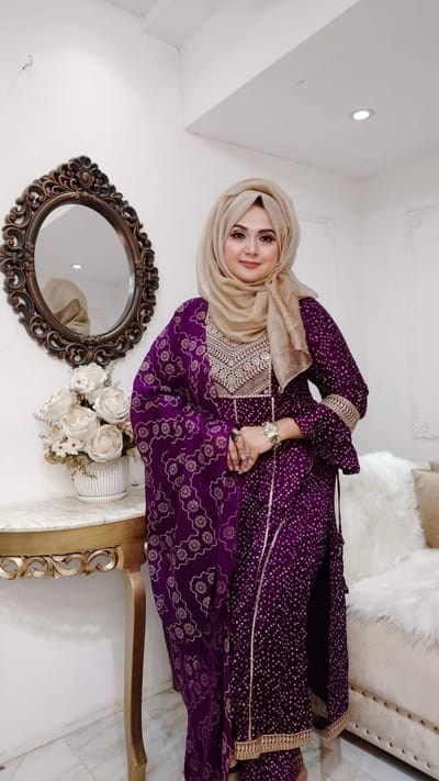 সুতি থ্রি পিস - Image 1