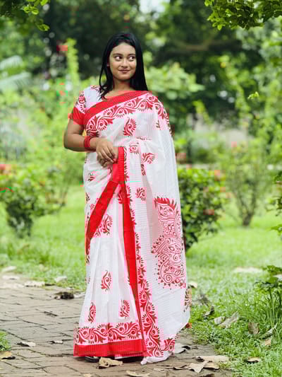 প্রিমিয়াম রেশম সিল্ক শাড়ি - Image 2