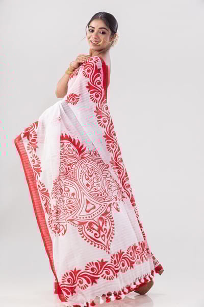 প্রিমিয়াম রেশম সিল্ক শাড়ি - Image 3