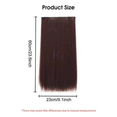 HEGRUS 60CM Natural Straight Hair Heat