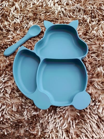 Silicon Cat Plate with spoon(High Quality)