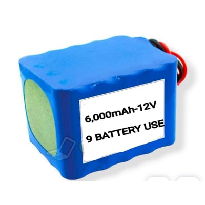 6,000mAh-12V Lithium-Ion Battery Pack