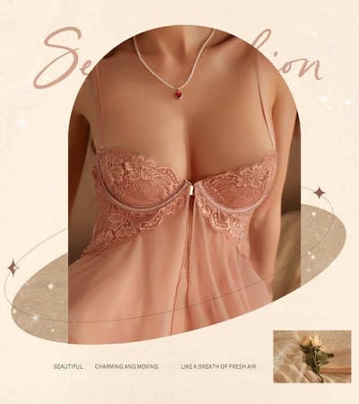 premium front open night dress - Image 16