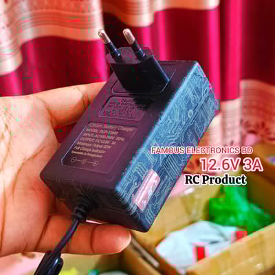 DC 12.6V 3A RC Product BD Power Supply Adapter | Smart Charger for 3S 11.1V Lithium-ion Battery Pack | Fast Charging Adapter