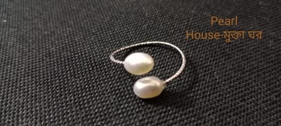 Pearl Adjustable Finger Ring