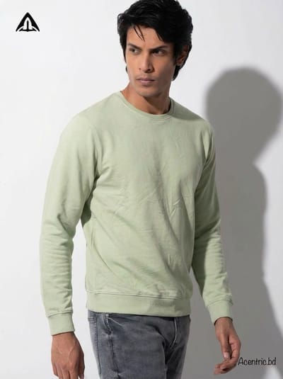 ACENTRIC'S Round-Neck Pullover Sweatshirt - Image 2