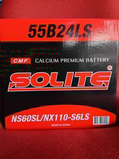 12 volt 45 ah 55b24L S solit Korean battery