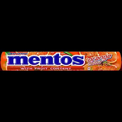 Mentos Chewy Candy Roll (28.6g*30pcs) full box - Rainbow ,orenge stovary - Image 2