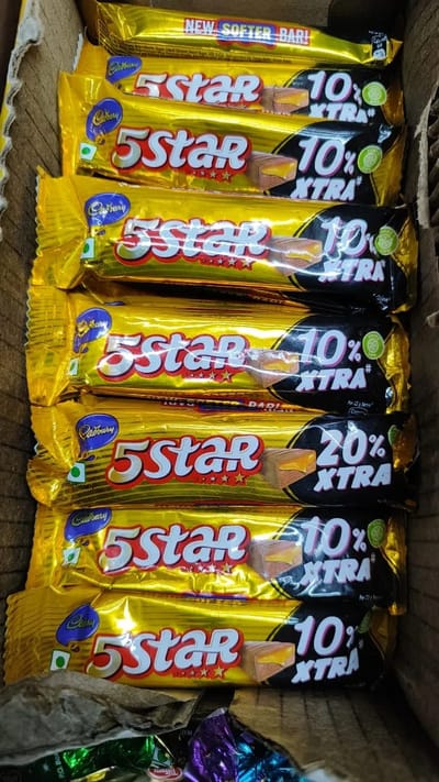 5 Star Chocolate Bar - 40pcs Full Box - 25gm - Indian 1 box - Image 4