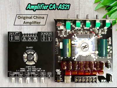 AS21 220W*2+350W 2.1 Bluetooth Power Amplifier Board with TPA3255 Chip, 18V-36V Bluetooth Speaker Audio Amplifier Module
