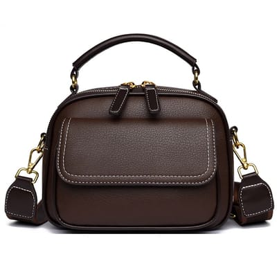 New Sac a Main Women Handbag soft small Shoulder Pu Leather Tote Hand Bags for Ladies(coffee)