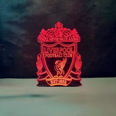 GearUP Acrylic Multicolor Night Lamp (Only Acrylic) Liverpool F.C