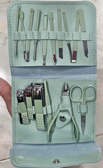 16pcs Stainless Steel Nail Cutter Manicure Tool Set - Image 1