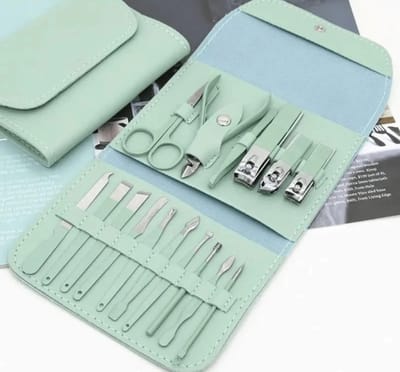 16pcs Stainless Steel Nail Cutter Manicure Tool Set - Image 5