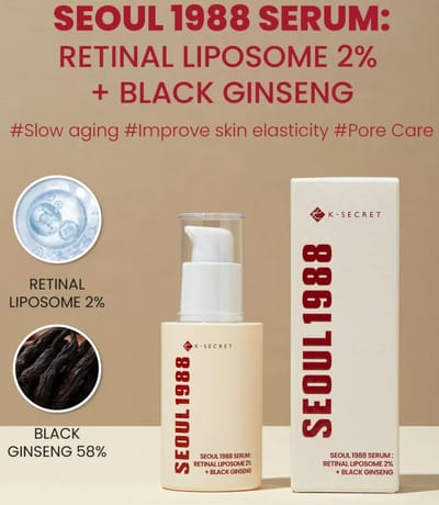 KSECRET - SEOUL 1988 Serum : Retinal Liposome 2% + Black Ginseng - Image 1