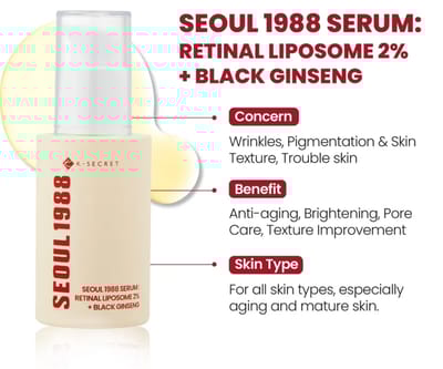KSECRET - SEOUL 1988 Serum : Retinal Liposome 2% + Black Ginseng - Image 2