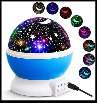 Star Master Dream Rotating Projection Lamp – Color Depends on Availability