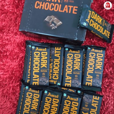 Amul Dark Chocolate Bar – 40g 20 Pcs 1 Box - Image 1
