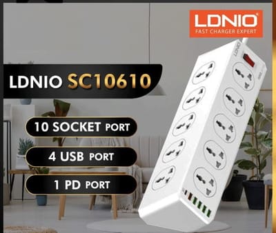 LDNIO SC10610 30W 6-Port USB Charger Power Strip