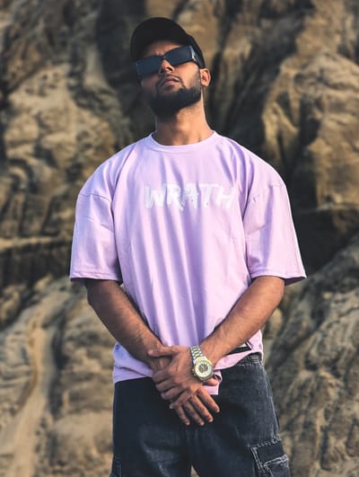 WRATH //unisex //purple Oversized t-shirt - Image 1