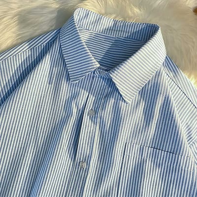 vintage drop shoulder half sleeve loose fit shirt - Image 4