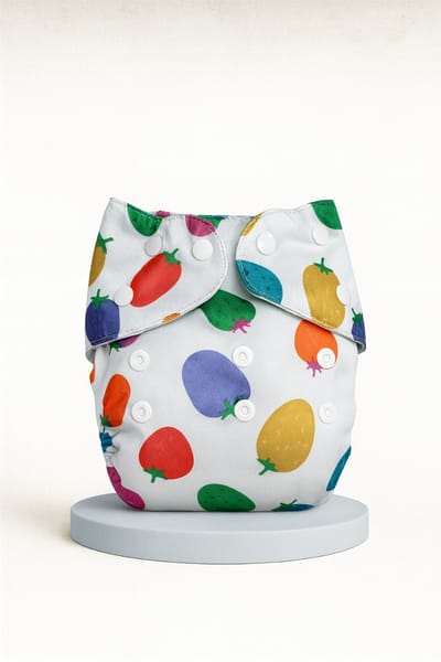 ধোয়া যায় এমন ডায়াপার (নিটেড ফ্যাব্রিক) - ২টি প্যাড সহ - Image 2