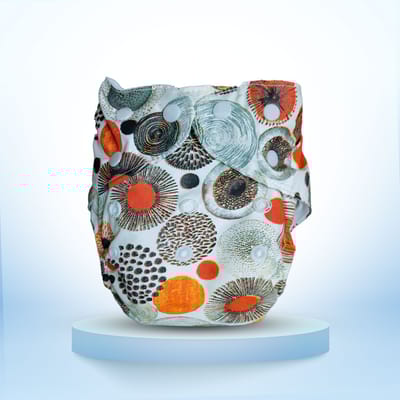 ধোয়া যায় এমন ডায়াপার (নিটেড ফ্যাব্রিক) - ২টি প্যাড সহ - Image 4