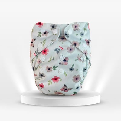 ধোয়া যায় এমন ডায়াপার (নিটেড ফ্যাব্রিক) - ২টি প্যাড সহ - Image 5