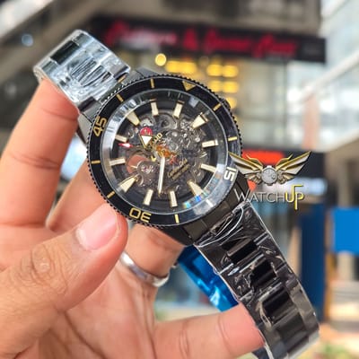 Rado Captain Cool | Semi AAA Grade | Automatic Movement | Black with Sunflower Gold