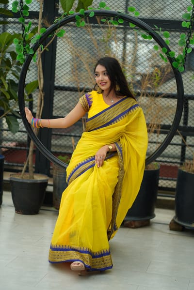 Half silk nokshi pair sharee