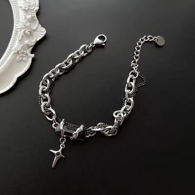 black gem star bracelet - Image 3