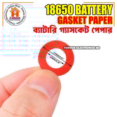 18650 Li-ion 1PCS Battery Insulation Gasket Pack | Red Adhesive Paper Electrode Insulated Pads