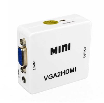 VGA to HDMI supports 1080P HD VGA2HDMI VGA TO HDMI converter- Compact Mini VGA to HDMI 1080P HD Video Converter Adapter With 3.5mm Audio Jack