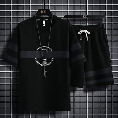 Combo Half T-Shirt And 3 Quarter Pants For Man