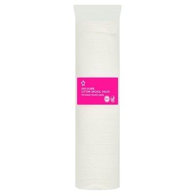 Superdrug 100% Pure Cotton Wool Pads - 100 Double Faced Pads - Image 2