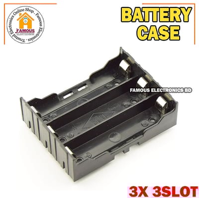 18650 Battery Case Holder Bracket Storage Holder 3X Slot for 3 Cell