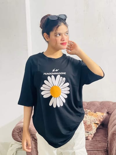 Drop Shoulder Ladies T-shirt